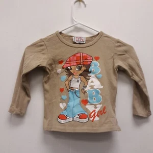 That's my Girl sweater size M 5/6 brown long Sleeve round neck 50%cotton  - Picture 1 of 9