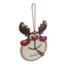 Christmas Countdown Sign Wooden Hanging Elk Clock Christmas Hanging Ornaments