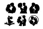 Vinyl Decal Stickers-couples For Wine Glass Mugs Crafts Party Window Wall Decor