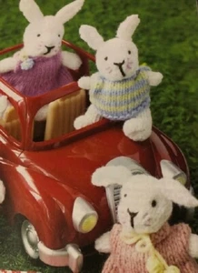 Knitting Pattern Bunny Rabbit Bonanza Easter Fun Soft Toy - Picture 1 of 2
