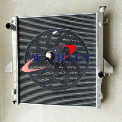 Radiador de aluminio Dodge Ram 2500 3500 2003-2009 5,9 L 6,7 L diésel Cummins y ventilador Foto 1 de 4