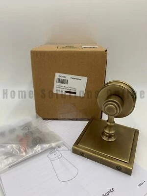 Pottery Barn Pearson Traditional Single Sconce Tumbled Brass 9.5"h #4023G - Image 1 of 4