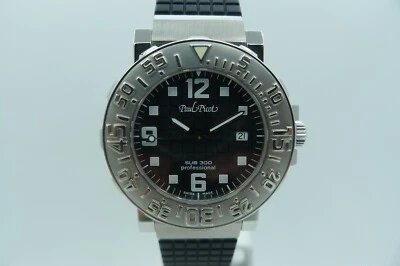 PAUL PICOT GENEVE PLONGEUR C TYPE 4042 LADIES DIVER 33MM 300M SWISS WARRANTY  - Image 1 of 4
