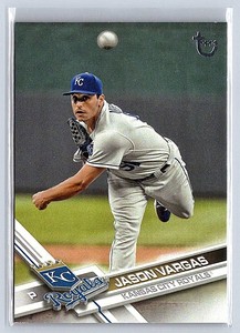 JASON VARGAS  ROYALS  2017 TOPPS #689 - VINTAGE STOCK /99