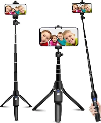 Selfie Stick, 40 inch Extendable Selfie Stick Tripod,Phone Tripod with Wirele... - Image 1 of 4