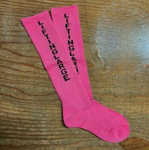 Pink High Performance Knee High Deadlift Socks - Picture 1 of 1