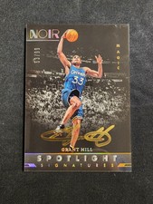 2022/23 Panini Noir Spotlight Signatures Grant Hill Auto #SSV-GHL /99