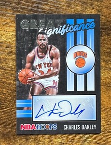 2020-21 Hoops Great SIGnificance #38 Charles Oakley Auto #X7362