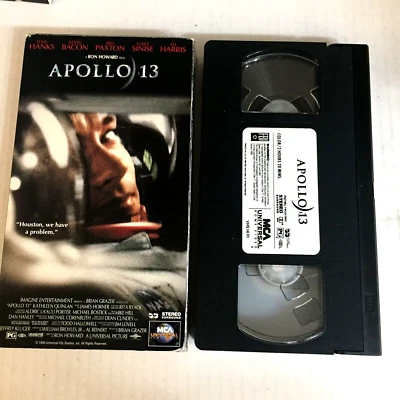 Apollo 13 Tom Hanks Kevin Bacon VHS tape Ships  Same Day With Tracking - Image 1 of 2