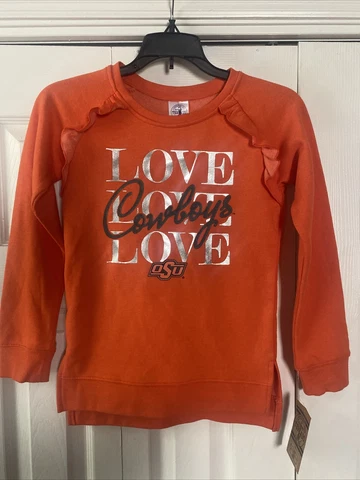 New with Tags Rivalry Threads Classic Fit Girls M 7/8 Oklahoma State University Cover