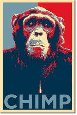 Chimp Art Print 'Hope' - Photo Poster Gift - Chimpanzee Monkey Ape Animal Lover
