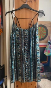 Black and green bodycon sleeveless sequin party dress Forever21 - Picture 1 of 3