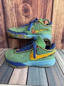 DV3021 300 Nike Lebron XX SE Kaleidoscope Electric Green University Gold 6.5Y - Picture 1 of 11