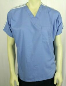 UA Uniform Advantage Blue Top Scrub V Neck Medical vets nurse home health Size M