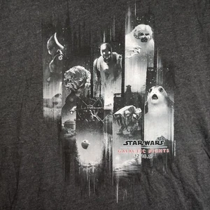 STAR WARS GALACTIC NIGHTS Gray T-Shirt 12.16.17 Walt Disney World Size 2XL NWT - Picture 1 of 4