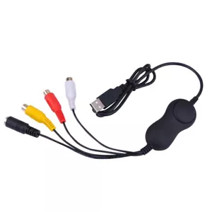 USB 2.0 PC RCA AV S-Video Video Capture Card Record Box for Win10 64 Mac Camera - Picture 1 of 12