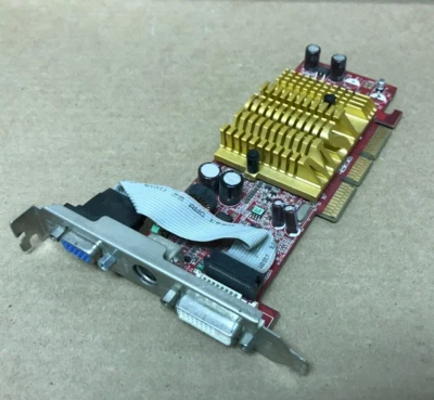 MSI NVIDIA GEFORCE FX 5200 128MB DVI/VGA/TV AGP 8X Video Card,  FX5200-TDR128L - Image 1 of 3