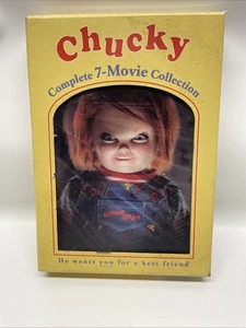 Chucky Complete 7-Movie Collection Blu-ray with Lenticular Slip Child's Play OOP - Foto 1 di 11