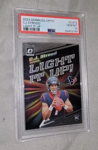 CJ Stroud 2023 Donruss Optic Light It Up PSA 10 GEM MT #LUCS Rookie RC - Picture 1 of 2