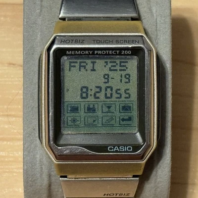 Reloj digital Casio VDB-2000 Hot Biz Memory 200 pantalla táctil banco de datos 1490 para hombre Foto 1 de 4