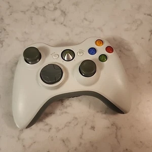 White Xbox 360 Wireless Controller Authentic OEM Tested, READ  - Picture 1 of 4
