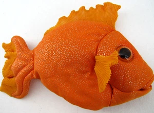 Folkmanis Goldfish Puppet Orange Plush Full Body Soft Toy Realistic Animal 13" - Picture 1 of 9