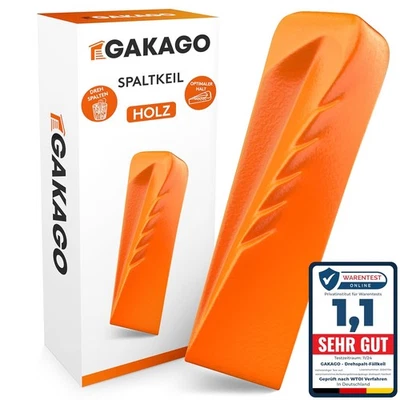 GAKAGO GMBH Gakago Spaltkeil für Holz Drehspaltkeil Holzspaltkeil Spalten