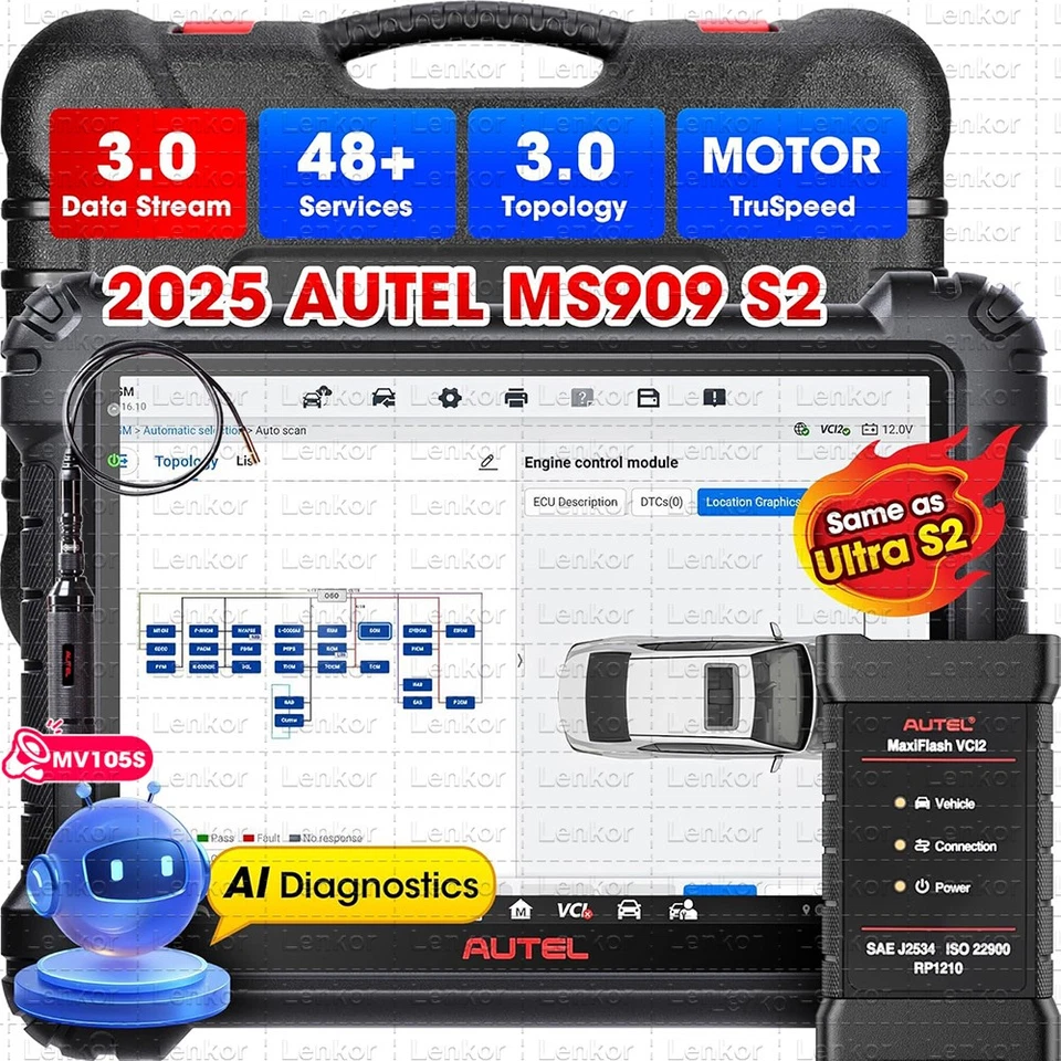 2025 Autel MaxiSys Ultra EV Diagnostic VCMI Programming Battery Analyse Topology