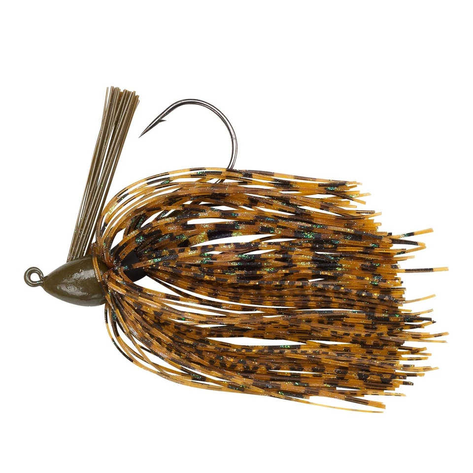 Booyah Baby Boo Jig Green Pumpkin Fishing Hook With Weed Guard 516 Oz Lure - Image 1 of 1