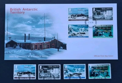 British Antarctic Territory, 2013 FDC 70th Anniversary, Bransford House. - Image 1 of 2