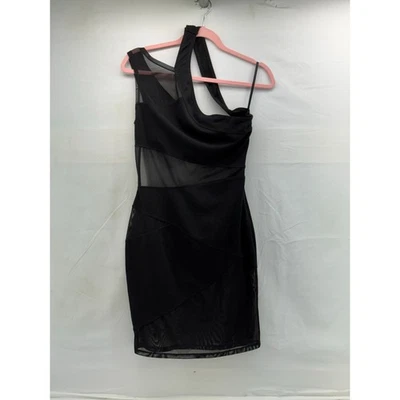 Dreamgirls Vestido Negro 1 Hombro L Body Contour  Foto 1 de 4