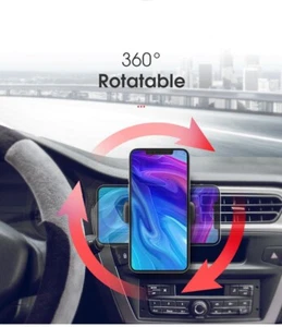 Universal mobile phone holder car air outlet. - Zdjęcie 1 z 7