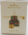 Hallmark Keepsake Keeping it Reel Christmas Ornament Fishing Pole & Vest 2006
