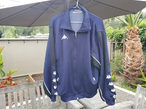 Vintage Kappa Mens Size M Full Zip Sweatshirt Blue / Black - Picture 1 of 7