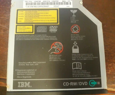 CD-RW/DVD 13N6769 Was taken from a IBM THINKPAD Laptop GCC-4242N - Image 1 of 4