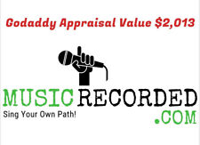 MusicRecorded.com - PREMIUM TWO WORD DOMAIN NAME - GoDaddy Value $2,013