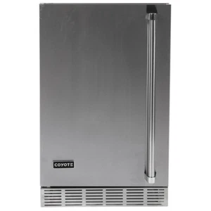 Coyote Stainless Steel Refrigerator, 21-Inch, Left-Hinged - Picture 1 of 9