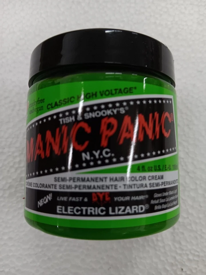 Manic Panic Semi Permanent Electric Lizard Hair Dye Cream, Green - 4oz FREE SHIP - Image 1 of 1