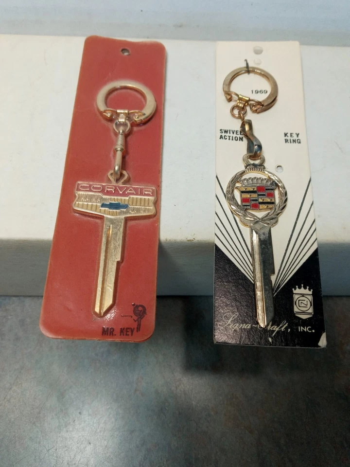 Lote de 2 llaves de coche Cadillac/Corvair publicidad automóvil promoción coche Foto 1 de 4