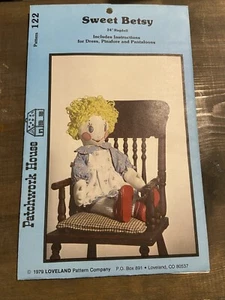 Sweet Betsy, 24" Ragdoll, 1979 Vintage Pattern, Uncut - Picture 1 of 2