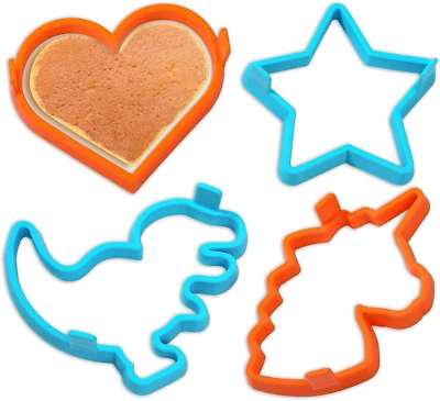 Kamehame Silicone Pancake Molds for Heart, Star, Dinosaur, Unicorn Shape Pancake - Image 1 of 4