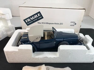 Danbury Mint 1934 Hispano suiza-J12 1:24 Diecast Royal Blue - Picture 1 of 6