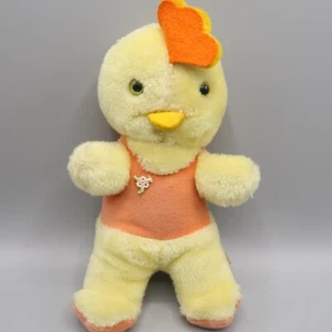 Peluche vintage de 10" Knickerbocker pato amarillo pájaro - Imagen 1 de 9