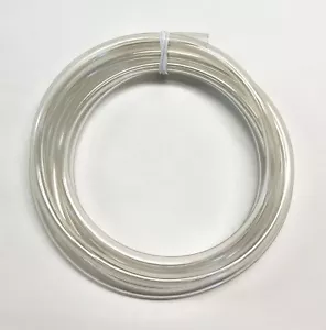 New 1/4" ID 3/8" OD Clear Flexible Vinyl Gasoline Fuel Line Lot 10' Feet - Picture 1 of 2