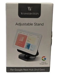 Stand réglable en pierre à eau pour Google Nest Hub (2e génération) - charbon de bois - Photo 1 sur 10