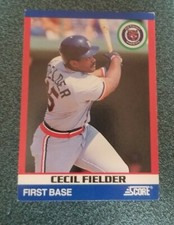 1991 Score 100 Superstars Baseball Card #88 Cecil Fielder