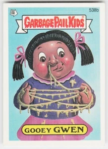Tarjeta Topps Garbage Pail Kids 1988 serie 13 538b Gooey Gwen - Imagen 1 de 2