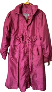 NWT Corner Stone  Girls Lined Trench Coat Sz XL  12-14 Collared  Button GIFT!! - Picture 1 of 6
