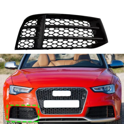 Parachoques delantero derecho luz antiniebla rejilla cubierta bisel embellecedor para Audi RS5 2013-2015 Foto 1 de 4