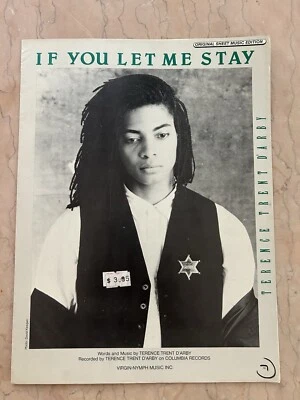 TERENCE TRENT D'ARBY sheet music IF YOU LET ME STAY (1987) 5 pages (VG+ shape) - Image 1 of 3